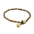 Tiger's eye beaded anklet, 'Earthen Charm' - Tiger's Eye and Brass Beaded Anklet from Thailand (image 2b) thumbail