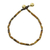 Tiger's eye beaded anklet, 'Earthen Charm' - Tiger's Eye and Brass Beaded Anklet from Thailand (image 2d) thumbail
