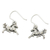 Sterling silver dangle earrings, 'Galloping Stallions' - Sterling Silver Horse Dangle Earrings from Thailand