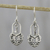 Sterling silver dangle earrings, 'Unlock My Heart' - Thai Sterling Silver Heart Lock and Key Dangle Earrings