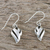 Sterling silver dangle earrings, 'Tropical Breeze' - Thai Dewdrop Shaped Sterling Silver Dangle Earrings (image 2b) thumbail