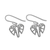 Sterling silver dangle earrings, 'Elephant Illusion' - Hand Crafted Sterling Silver Elephant Dangle Earrings