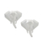 Sterling silver stud earrings, 'Formidable Elephant' - Sterling Silver Elephant Earrings with Brushed Satin Finish thumbail