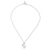 Sterling silver pendant necklace, 'Lovely Rabbit' - Geometric Sterling Silver Rabbit Necklace from Thaliand