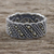 Marcasite band ring, 'High Society' - Vintage Style Marcasite and Silver Band Ring (image 2) thumbail