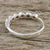 Garnet anniversary ring, 'Garland of Joy' - Handcrafted Thai Sterling Silver and Garnet Anniversary Ring (image 2b) thumbail