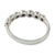Amethyst anniversary ring, 'Garland of Joy' - Modern Sterling Silver and Amethyst Anniversary Ring (image 2d) thumbail