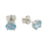 Blue topaz stud earrings, 'Everlasting Blue' - Classic Blue Topaz Stud Earrings from Thailand (image 2d) thumbail