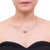 collar con colgante de jade - Collar con colgante de jade minimalista en acero inoxidable