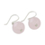 Rose quartz and garnet dangle earrings, 'Sweet Candy' - Rose Quartz and Garnet Beaded Dangle Earrings (image 2c) thumbail