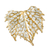 Gold and silver plated natural leaf brooch, 'Grape Leaf Harmony' - Thai Gold and Silver Plated Natural Grape Leaf Brooch (image 2a) thumbail