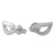 Sterling silver stud earrings, 'Petite Bird' - Artisan Handmade 925 Sterling Silver Bird Earrings Thailand