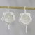 Sterling silver drop earrings, 'Tasteful Blossoms' - Floral Sterling Silver Drop Earrings from Thailand