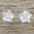Sterling silver button earrings, 'Fantastic Blossoms' - Flower-Shaped Sterling Silver Button Earrings from Thailand (image 2) thumbail