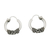 Sterling silver hoop earrings, 'Thai Flair' - Hand Crafted Sterling Silver Hoop Earrings from Thailand (image 2a) thumbail