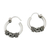 Sterling silver hoop earrings, 'Thai Flair' - Hand Crafted Sterling Silver Hoop Earrings from Thailand (image 2d) thumbail