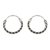 Sterling silver hoop earrings, 'Trendy Chain' - Hand Crafted Sterling Silver Hoop Earrings from Thailand