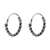 Sterling silver hoop earrings, 'Trendy Chain' - Hand Crafted Sterling Silver Hoop Earrings from Thailand (image 2c) thumbail