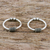 Sterling silver ear cuffs, 'Sleek Braid' (pair) - Pair of Modern Thai Sterling Silver Ear Cuff Earrings thumbail