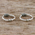 Sterling silver ear cuffs, 'Sleek Braid' (pair) - Pair of Modern Thai Sterling Silver Ear Cuff Earrings (image 2b) thumbail