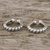 Sterling silver ear cuffs, 'Modern Link' (pair) - Hand Crafted Thai Sterling Silver Ear Cuff Earrings (Pair) thumbail