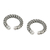 Sterling silver ear cuffs, 'Earthy Braid' (pair) - Pair of Thai Sterling Silver Ear Cuff Earrings (image 2c) thumbail