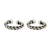 Sterling silver ear cuffs, 'Stylish Rope' (pair) - Rope Motif Sterling Silver Ear Cuffs from Thailand (image 2a) thumbail
