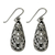 Sterling silver dangle earrings, 'Gorgeous Thai' - Drop-Shaped Sterling Silver Dangle Earrings from Thailand (image 2c) thumbail