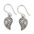 Sterling silver dangle earrings, 'Swirling Leaves' - Spiraling Leaf-Shaped Sterling Silver Earrings from Thailand