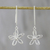 Ohrringe aus Sterlingsilber, 'Taufrische Gänseblümchen - Ohrringe aus Sterlingsilber mit Blumen aus Thailand