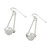 Sterling silver dangle earrings, 'Precious Bubbles' - Bubbly Sterling Silver Dangle Earrings from Thailand