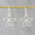 Sterling silver dangle earrings, 'Fun Flowers' - Flower Sterling Silver Dangle Earrings from Thailand