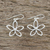 Ohrringe aus Sterlingsilber, 'Fun Flowers', baumelnd - Blume Sterling Silber Ohrringe aus Thailand