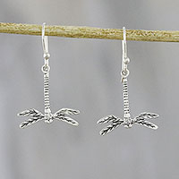 Featured review for Sterling silver dangle earrings, Darling Dragonflies