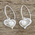 Ohrhänger aus Zuchtperlen - Herzförmige Zuchtperlen-Ohrhänger aus Thailand