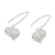 Cultured pearl dangle earrings, 'Heart of the Sea' - Heart-Shaped Cultured Pearl Dangle Earrings from Thailand