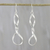 Sterling silver dangle earrings, 'Spiral Glimmer' - Spiral-Shaped Sterling Silver Earrings from Thailand