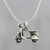Sterling silver pendant necklace, 'Charming Scooter' - Scooter Sterling Silver Pendant Necklace from Thailand