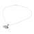 Sterling silver pendant necklace, 'Elephant Adoration' - Thai Elephant Themed Sterling Silver Pendant Necklace