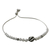 Armband aus Sterlingsilber mit Perlenanhänger - Sterlingsilber-Perlen-Swirl-Anhänger-Armband aus Thailand