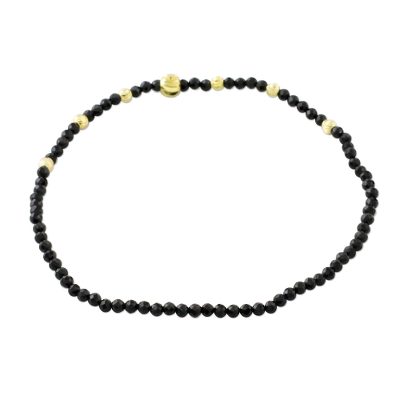 Two Spinel and Gold Plated Brass Bracelets from Thailand