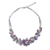 Amethyst and cultured pearl beaded necklace, 'Elegant Flora' - Amethyst and Cultured Pearl Beaded Necklace from Thailand (image 2a) thumbail