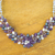Amethyst and cultured pearl beaded necklace, 'Elegant Flora' - Amethyst and Cultured Pearl Beaded Necklace from Thailand (image 2b) thumbail