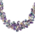 Amethyst and cultured pearl beaded necklace, 'Elegant Flora' - Amethyst and Cultured Pearl Beaded Necklace from Thailand (image 2c) thumbail