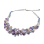 Amethyst and cultured pearl beaded necklace, 'Elegant Flora' - Amethyst and Cultured Pearl Beaded Necklace from Thailand (image 2d) thumbail