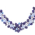 Lapis lazuli and cultured pearl beaded necklace, 'Elegant Flora' - Lapis Lazuli and Cultured Pearl Necklace from Thailand (image 2d) thumbail