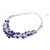Lapis lazuli and cultured pearl beaded necklace, 'Elegant Flora' - Lapis Lazuli and Cultured Pearl Necklace from Thailand (image 2e) thumbail