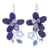 Lapis lazuli and cultured pearl dangle earrings, 'Elegant Flora' - Lapis Lazuli and Cultured Pearl Earrings from Thailand thumbail