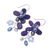 Lapis lazuli and cultured pearl dangle earrings, 'Elegant Flora' - Lapis Lazuli and Cultured Pearl Earrings from Thailand (image 2c) thumbail