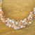 Quartz and cultured pearl beaded necklace, 'Elegant Flora' - Quartz and Cultured Pearl Beaded Necklace from Thailand